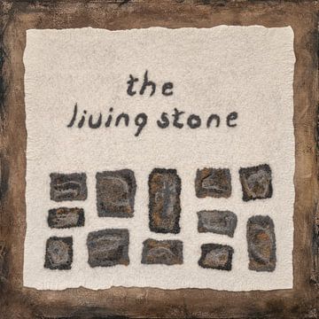 The Living Stone. Felt Art. Religion. Text. by Alie Ekkelenkamp