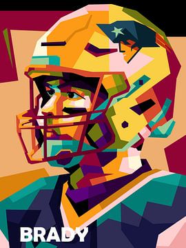 American Football im fantastischen Pop-Art-Stil von miru arts