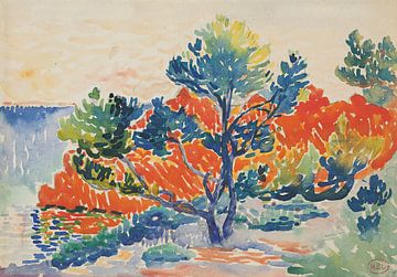Henri-Edmond Cross - The red rocks of Agay by Peter Balan