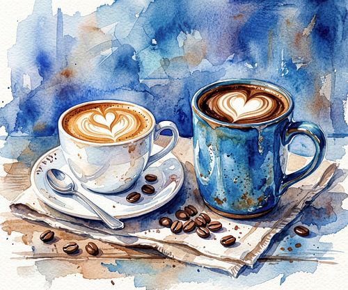 Verliebter Kaffee