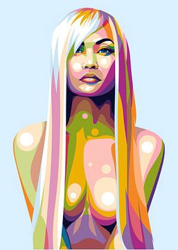 Girl Hot Sexy beautiful by WpapArtist WPAP Artist