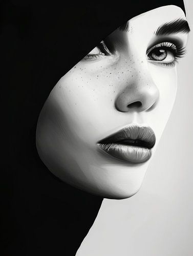 Bijzonder portret in zwart-wit