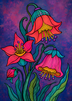 Midnight Bellflower Rhapsody