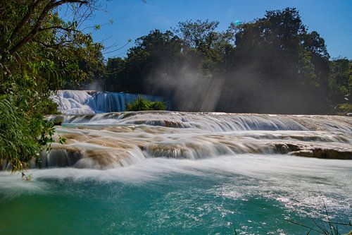 Agua Azul waterval, Palenque, Mexico