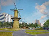 Mühle De Noord am Oostplein, Rotterdam von Frans Blok Miniaturansicht