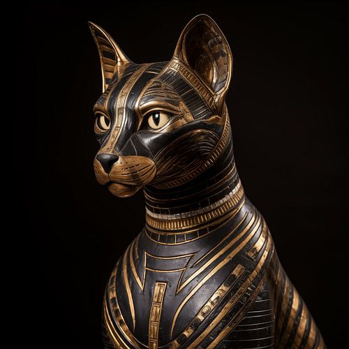 Egyptische kat goud