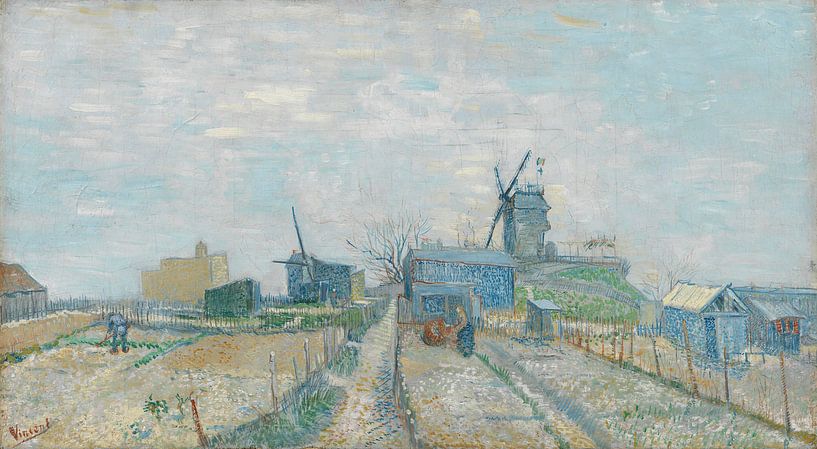 Vincent van Gogh. Gezicht op Monmartre van 1000 Schilderijen