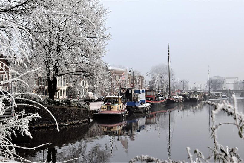 Schepen in het Spaarne te Haarlem von Susan Dekker