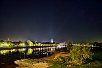 Stadtansicht von Deventer bei Nacht