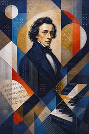 Painting of the composer Frédéric Chopin. by Johannes