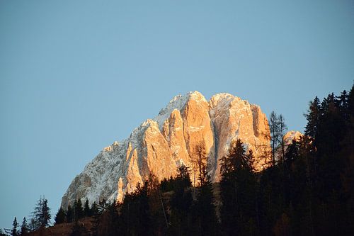 Zonsondergang in de Dolomieten