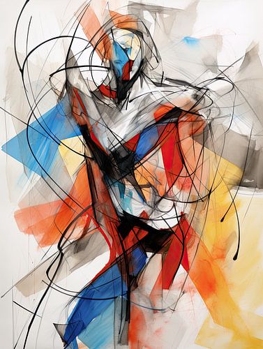 Abstrakte Bewegung in Farben