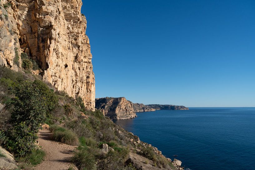Coastal path along the cliffs of Benitachell by Adriana Mueller