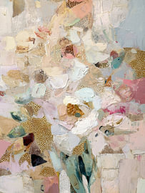 Blush Gold – Abstrakte Blumen von Stephanie Jeuffroy