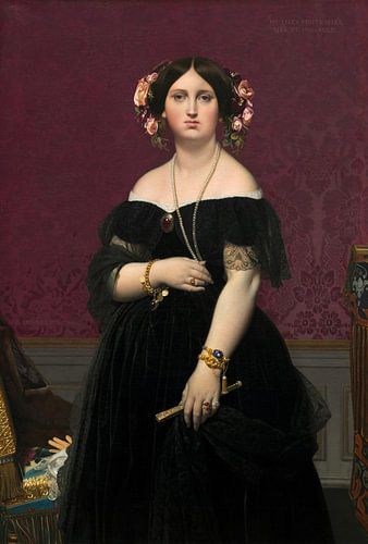 Madame Moitessier, Jean Auguste Dominique Ingres...