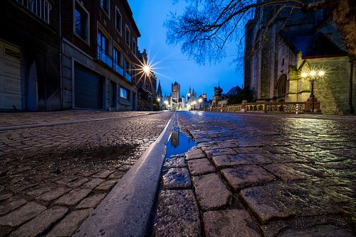 Ochtend fotografie van Gent de hoofdstad van Oost-Vlaanderen
