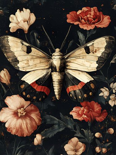 Papillon de nuit dans le jardin