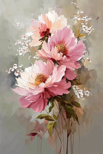 Pfingstrosen in zartem Rosa Nr. 1