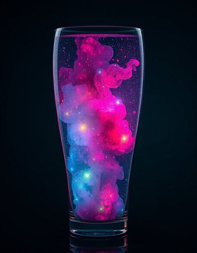 kosmische Erfahrung in Glas