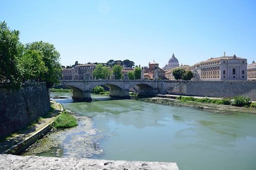 De Tiber gezien vanaf de Ponte Sant'Angelo