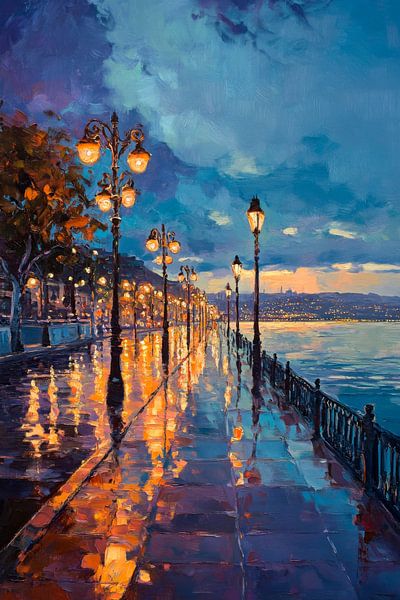 Seaside Abendstimmung von Poster Art Shop