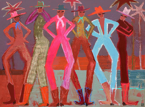 Palm Cowboys von Atelier Paint-Ing