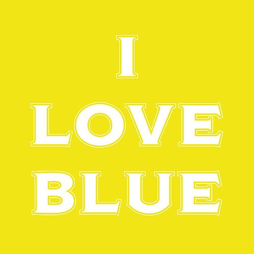 I love blue in yellow 