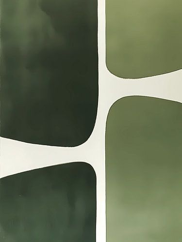 Green Minimal Abstract Shapes