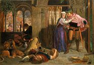 William Holman Hunt - The flight of Madeline and Porphyro van 1000 Schilderijen thumbnail