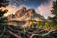 Mountain landscape in the Dolomites in South Tyrol
