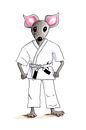 Muis op judo van Ivonne Wierink thumbnail