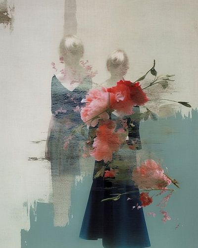 Vintage-Collage "Blumen"