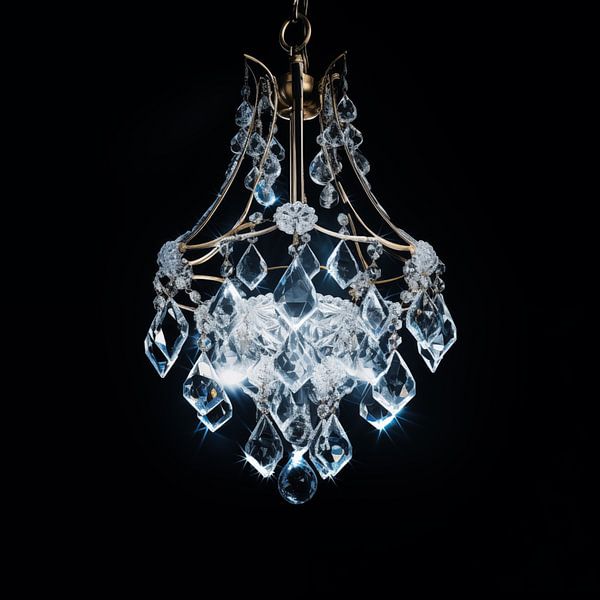 Chandelier portrait en diamant par TheXclusive Art