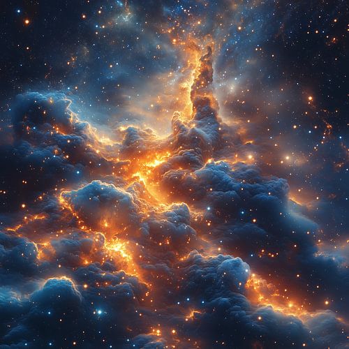 Verken de majestueuze schoonheid van ons stellaire, universum als AI Pcture