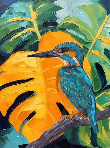 Eisvogel Botaniker goldgelb von Bianca ter Riet