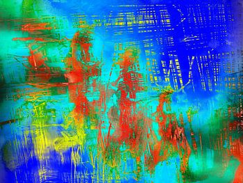 Abstract running people