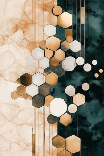 Abstract in earth tones