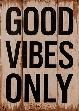 Houten bord met inspirerende tekst van Art & Soul Creations