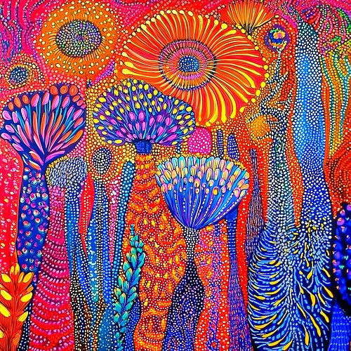 Inspired by Aboriginal art by Harry Hadders Design
