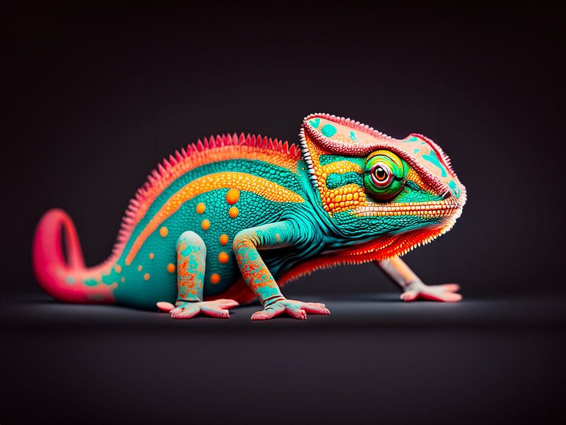 Camelion mit farben von Mustafa Kurnaz