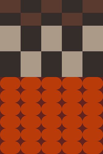 Retro kunst uit de jaren 70. Abstract geometrisch patroon nr. 2_8