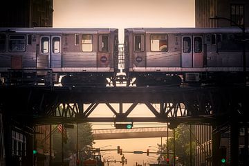 Le métro de Chicago en couleur sur Thijs Friederich