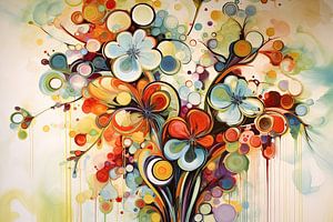 Fleurs abstraites