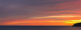Panorama und Sonnenuntergang über dem Mittelmeer, Spanien von Henk Meijer Photography