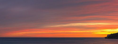 Panorama et coucher de soleil sur la Méditerranée, Espagne