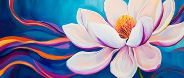 Floral fantasy in vibrant colours by Poster Art Shop