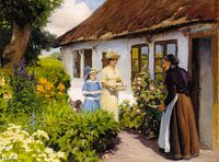 Gamle lijnen Fødselsdag. - Hans Andersen Brendekilde