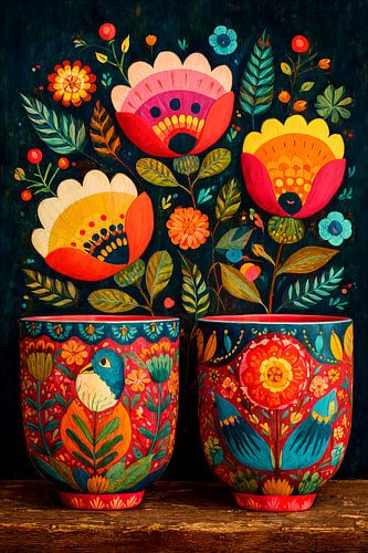 Talavera Cups by Harry Hadders Design