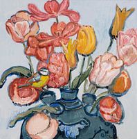 Tulpenmanie mit Kohlmeise