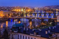 Uitzicht over de oude stad in Praag, Tsjechië - 3 van Tux Photography thumbnail